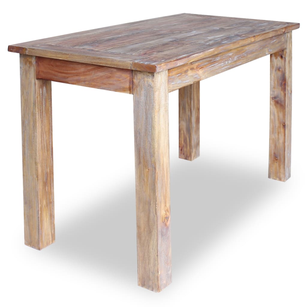Eettafel 120X60X77 Cm Massief Gerecycled Hout