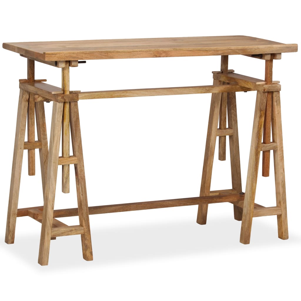 Tekentafel 116X50X76 Cm Massief Mangohout Crème