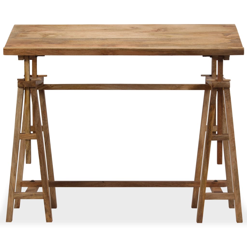 Tekentafel 116X50X76 Cm Massief Mangohout Crème