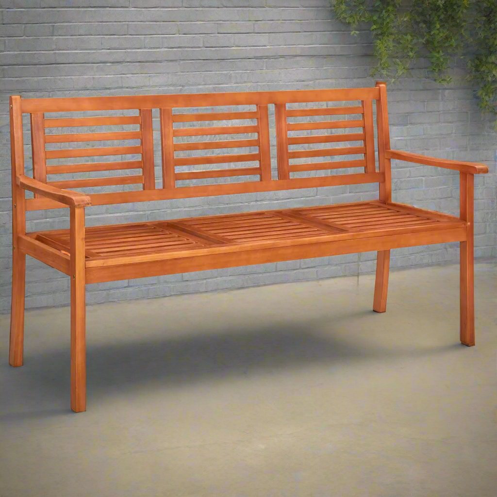 Driezits Tuinbank 50 Cm Massief Eucalyptushout