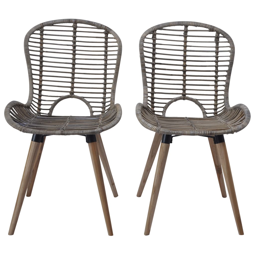 Eetkamerstoelen Natuurlijk Rattan
