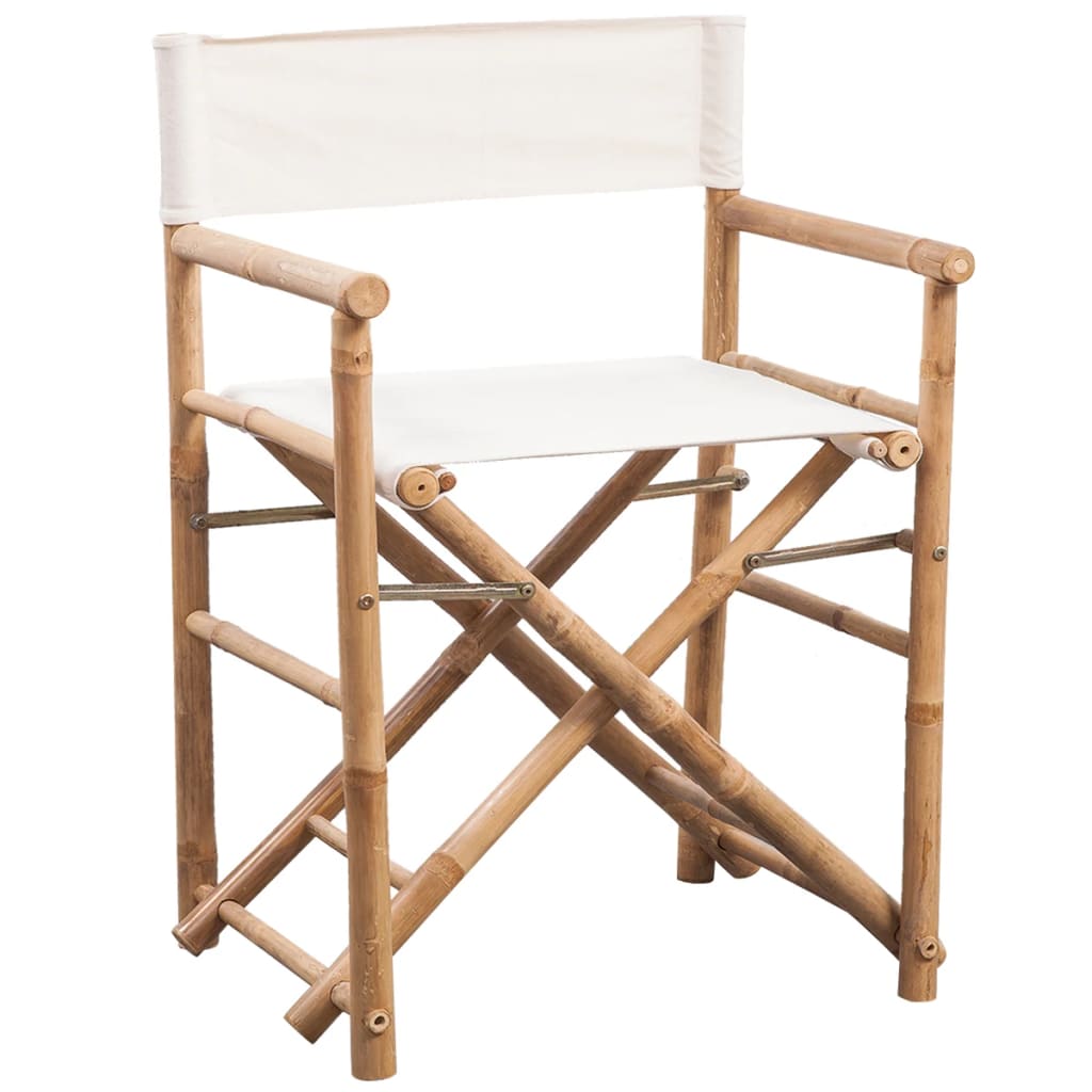 Regisseursstoelen Inklapbaar Bamboe En Canvas