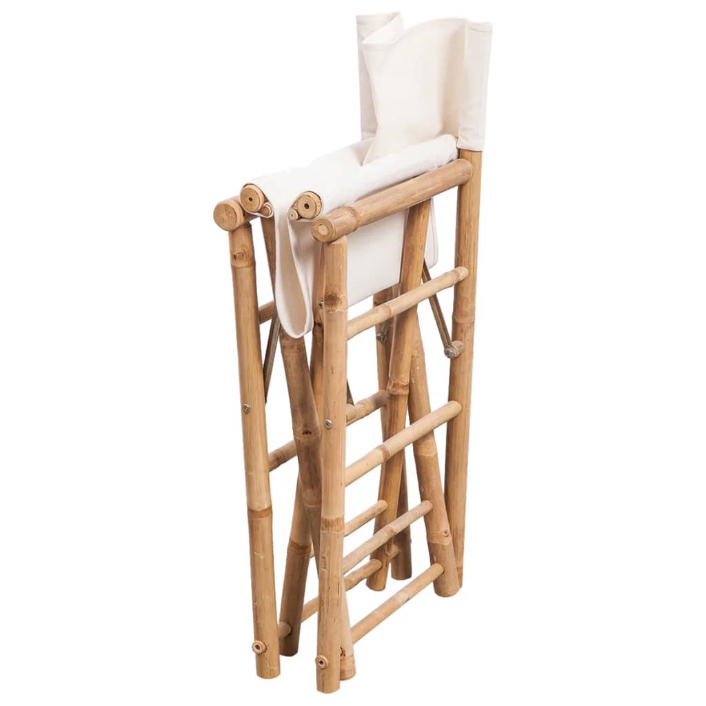 Regisseursstoelen Inklapbaar Bamboe En Canvas