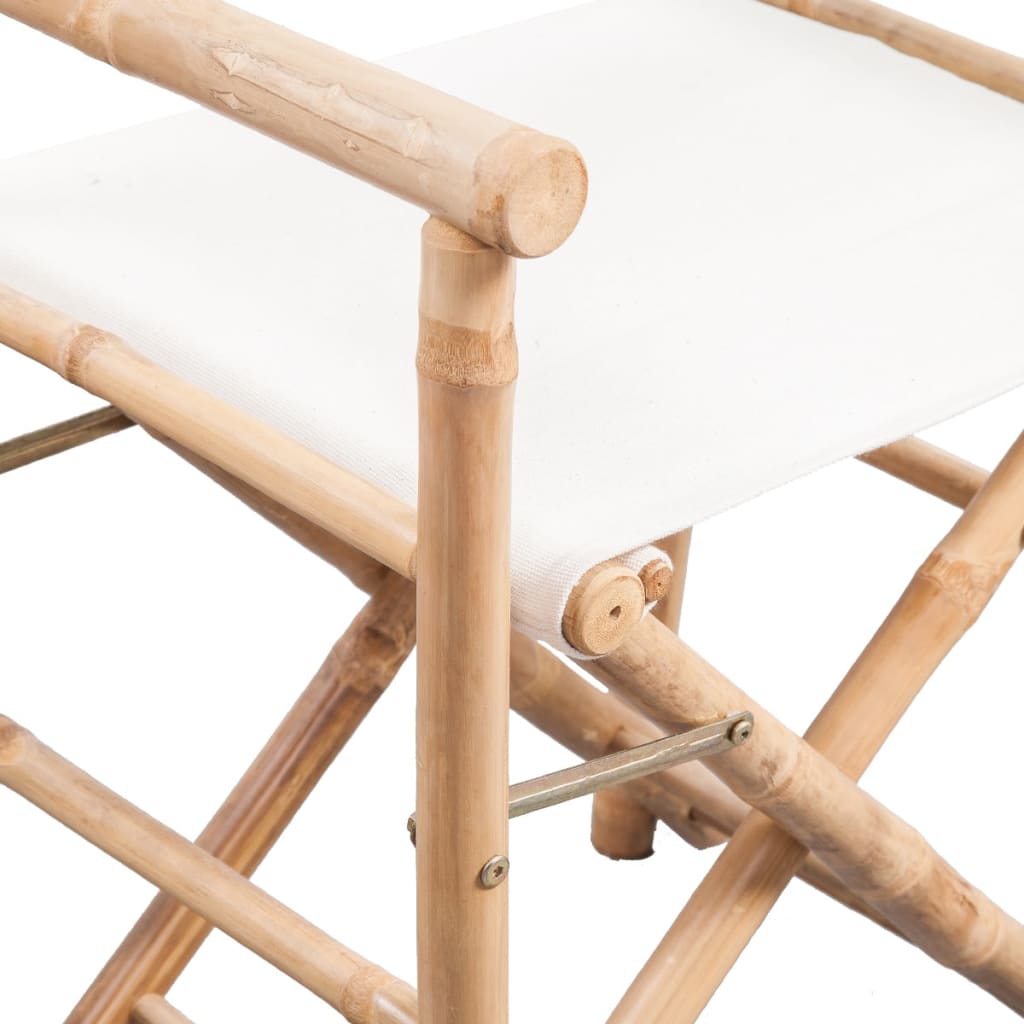 Regisseursstoelen Inklapbaar Bamboe En Canvas