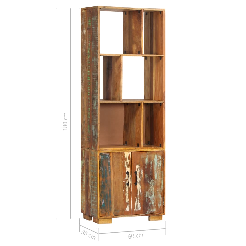 Boekenkast 60X35X80 Cm Massief Gerecycled Hout