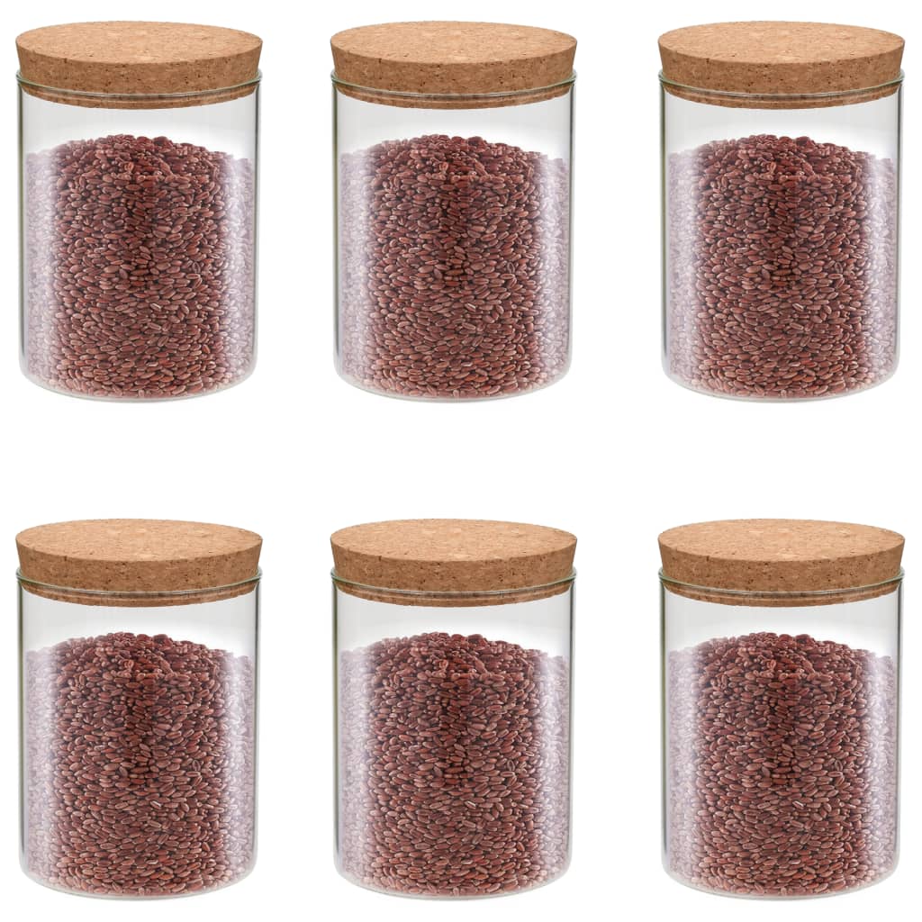 Opbergpotten Met Kurken Deksel 1400 Ml Glas