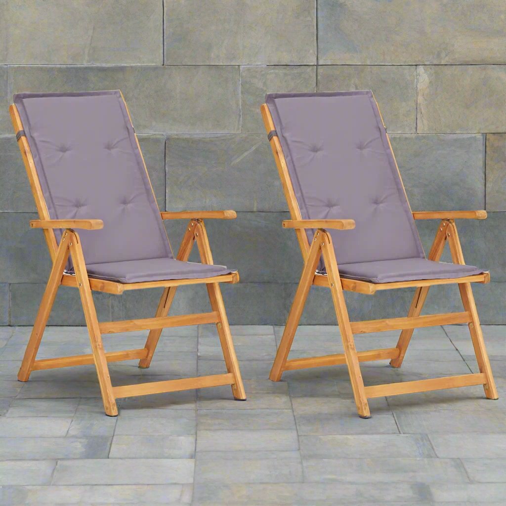 Tuinstoelen Verstelbaar Massief Acaciahout Bruin
