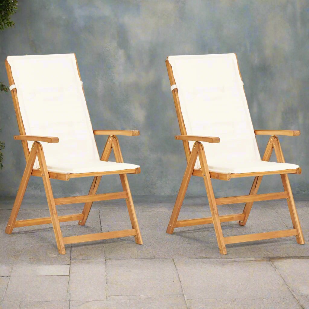 Tuinstoelen Verstelbaar Massief Acaciahout Bruin