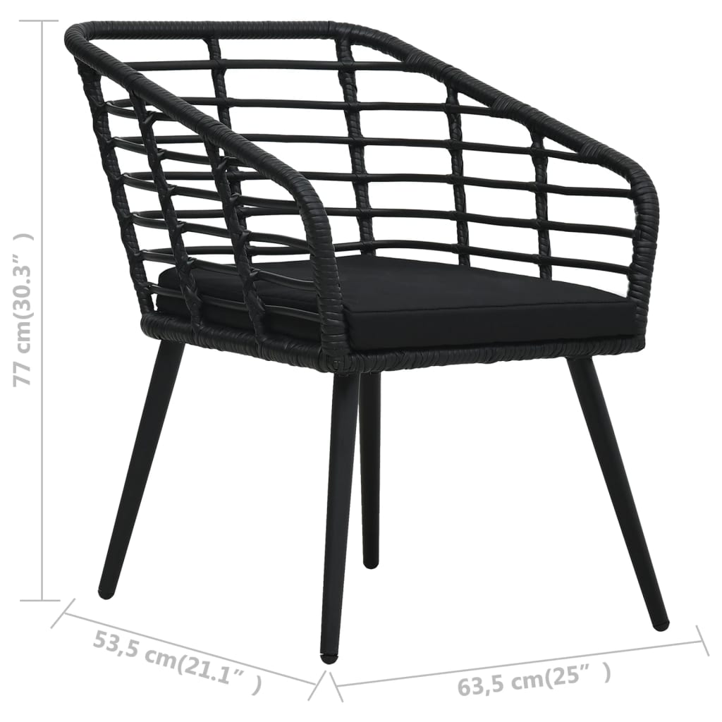 Tuinstoelen Met Kussens Poly Rattan