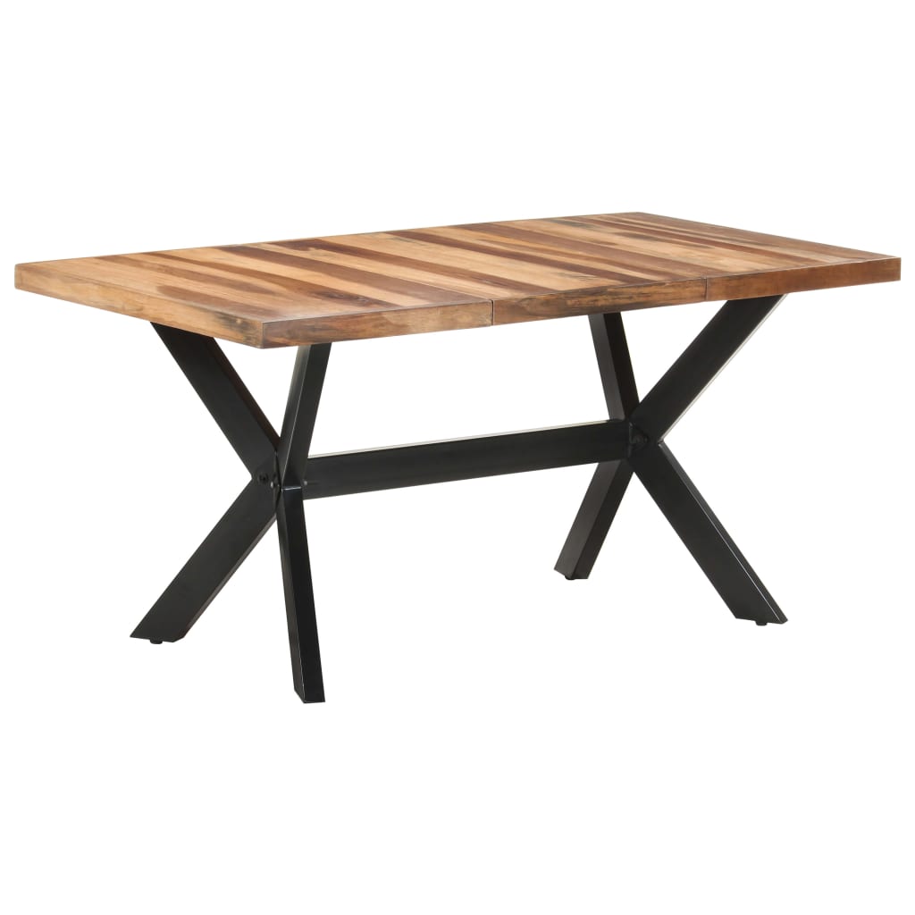 Eettafel Hout Met Honingkleurige Afwerking
