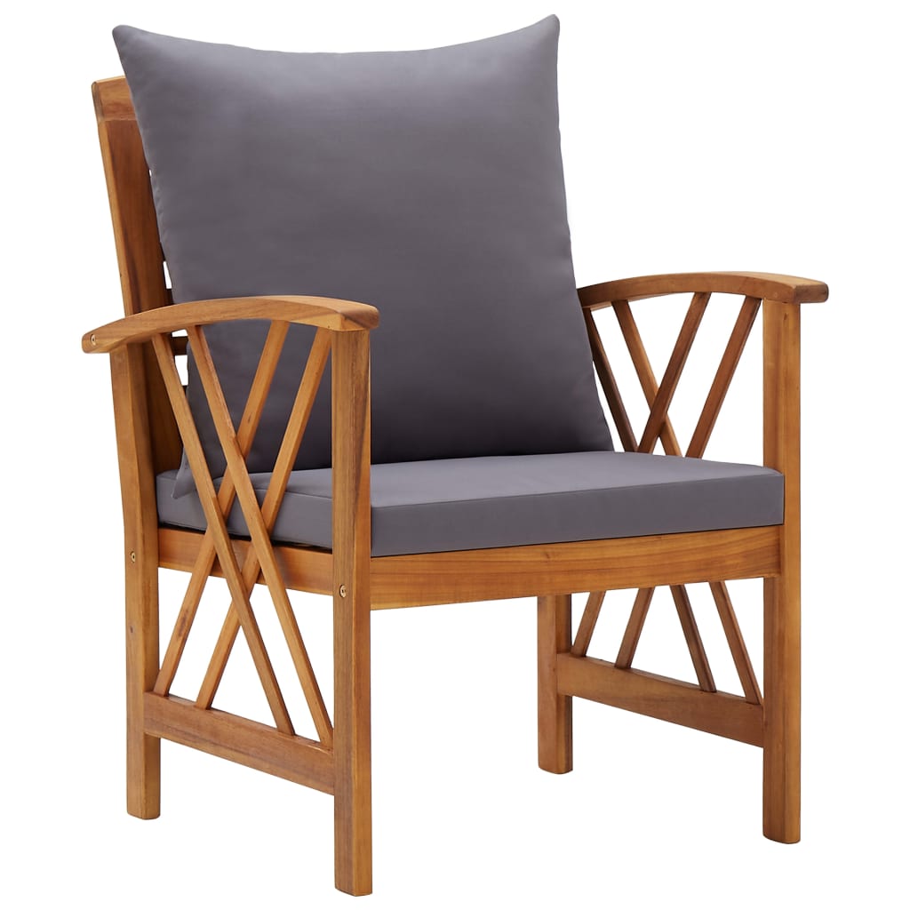 Tuinstoelen Met Kussens Massief Acaciahout