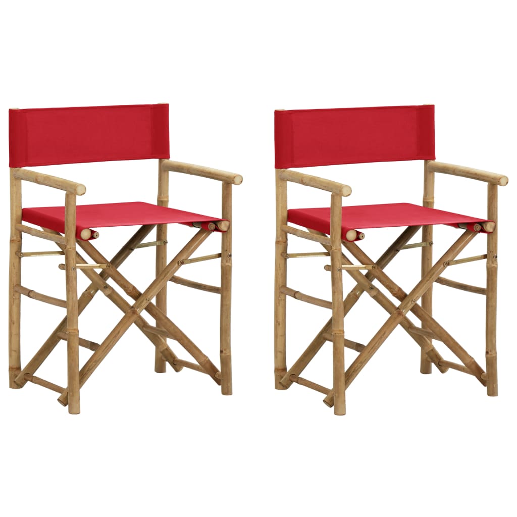 Regisseursstoelen Inklapbaar Bamboe En Canvas
