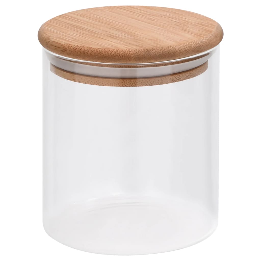 Opbergpotten Met Bamboe Deksel 00 Ml Glas