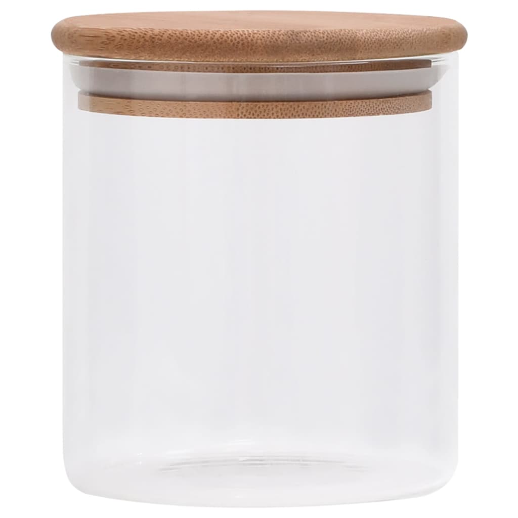 Opbergpotten Met Bamboe Deksel 00 Ml Glas