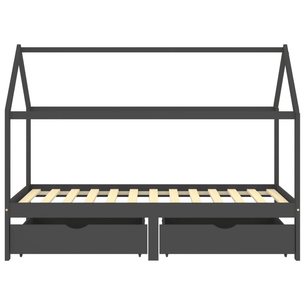 Kinderbedframe Met Lades Grenenhout