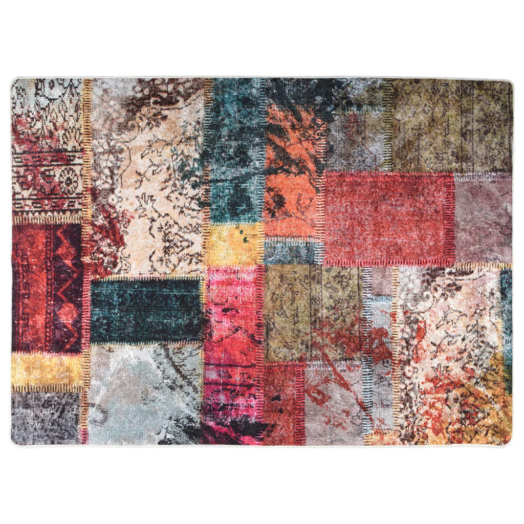 Vloerkleed Wasbaar Anti-Slip Meerkleurig Patchwork