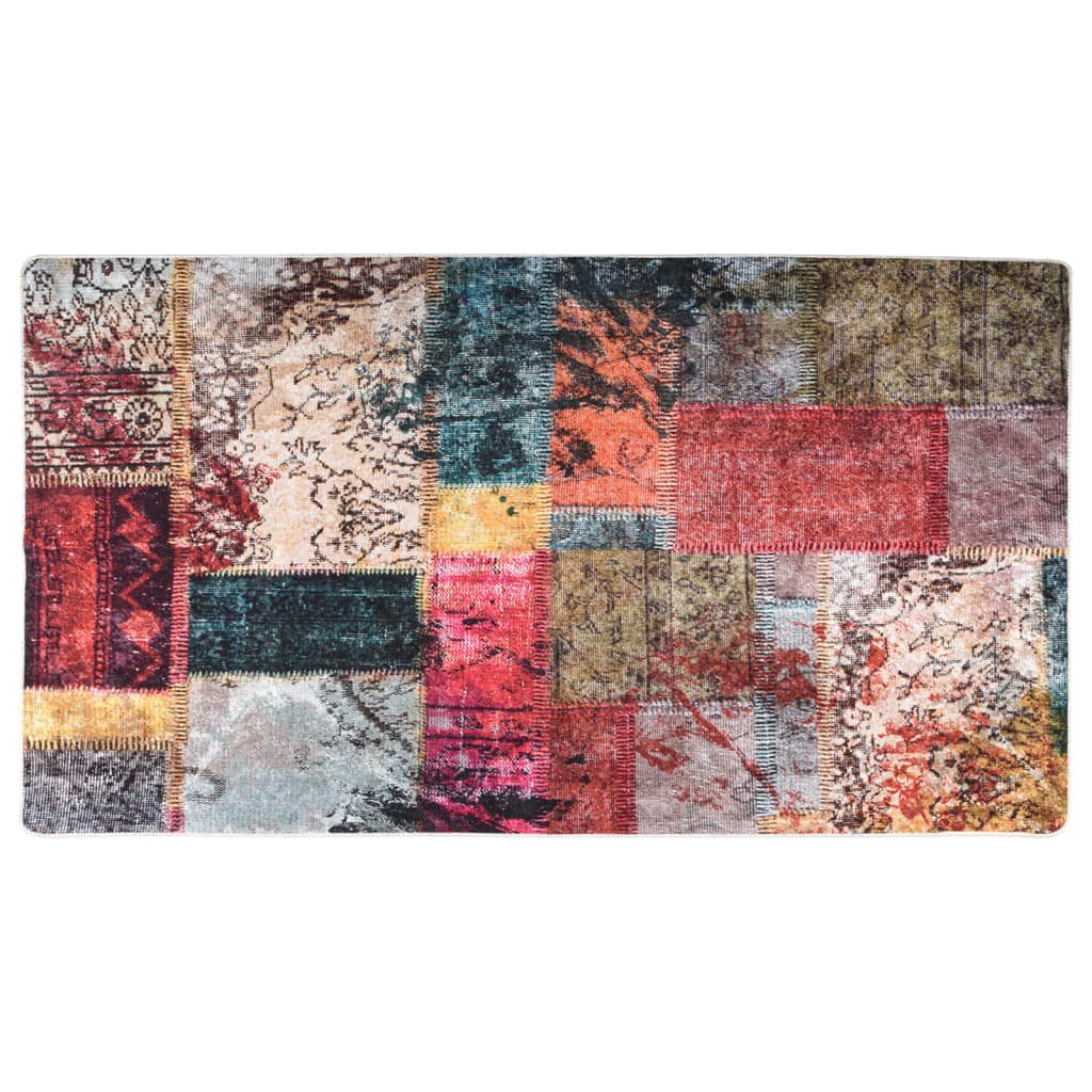 Vloerkleed Wasbaar Anti-Slip Meerkleurig Patchwork