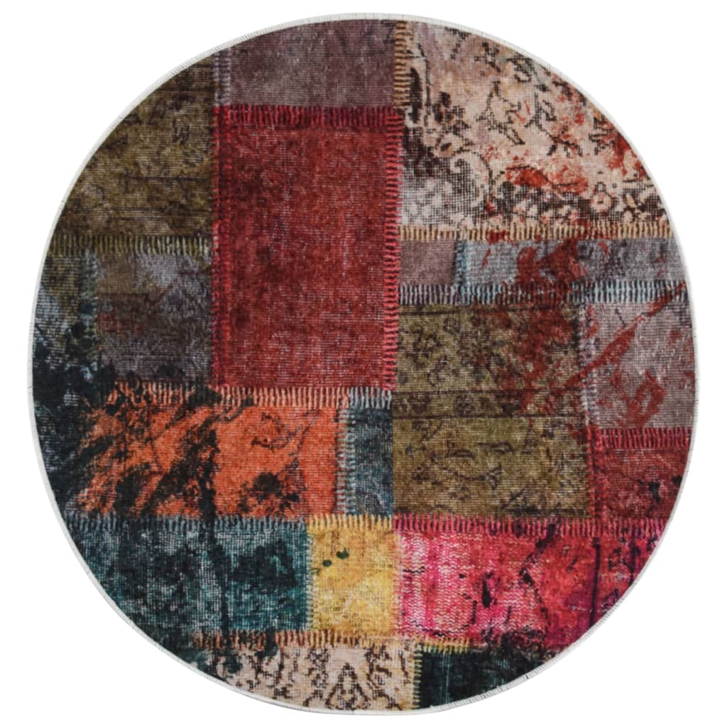 Vloerkleed Wasbaar Anti-Slip Meerkleurig Patchwork
