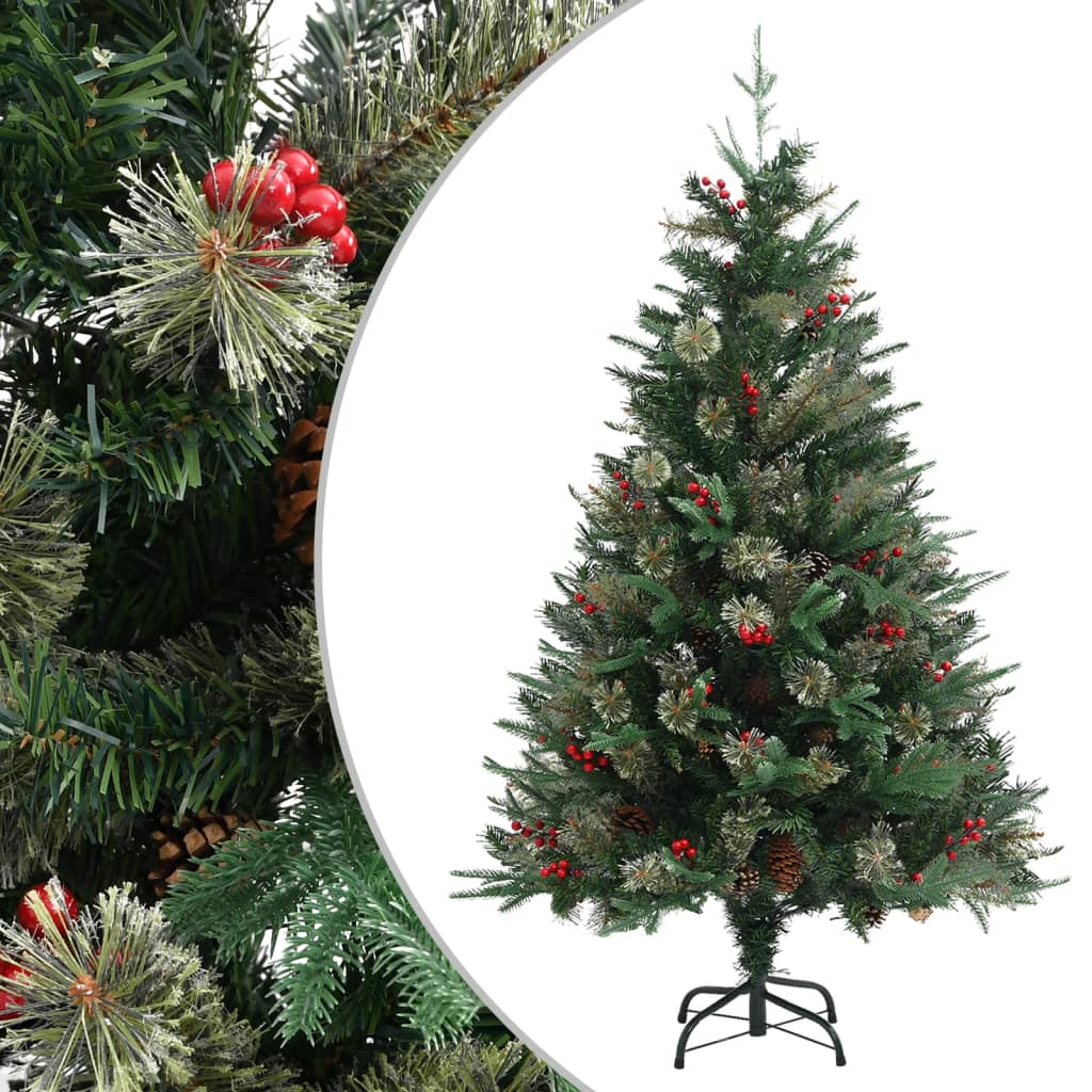 Kerstboom Met Dennenappels 150 Cm Pvc En Pe Groen