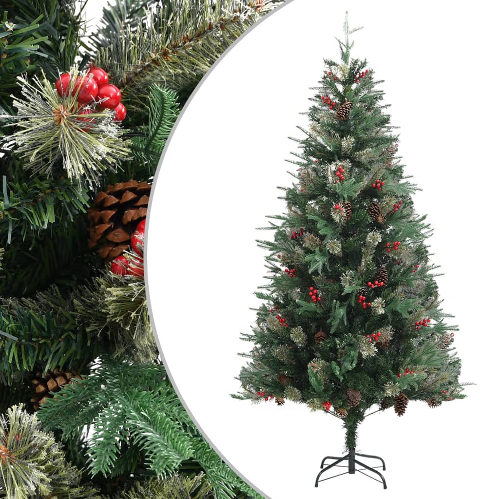 Kerstboom Met Dennenappels 150 Cm Pvc En Pe Groen