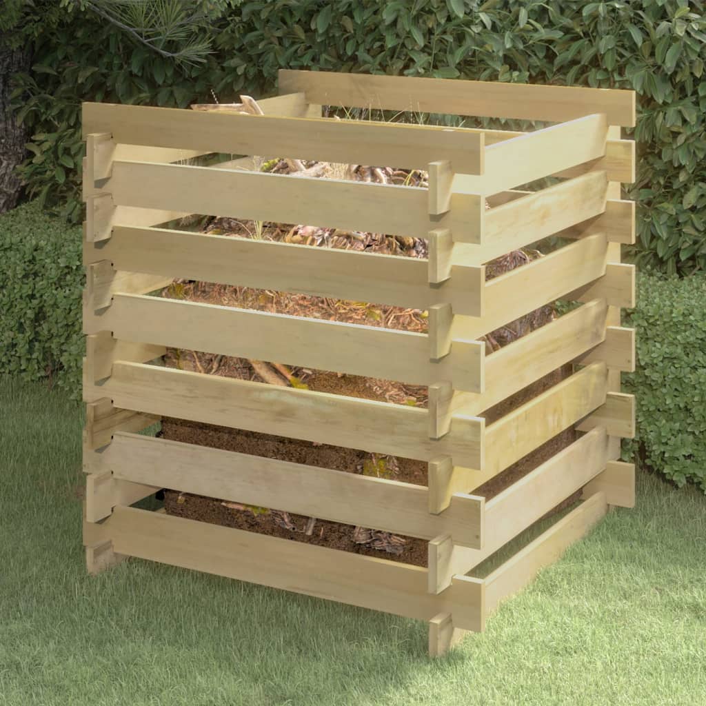 Compostbak Met Latten Geïmpregneerd Grenenhout