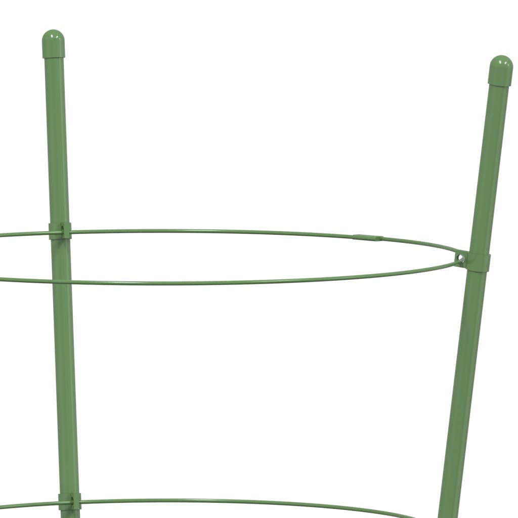 Plantensteunen Met 3 Ringen 4 Cm Staal Groen