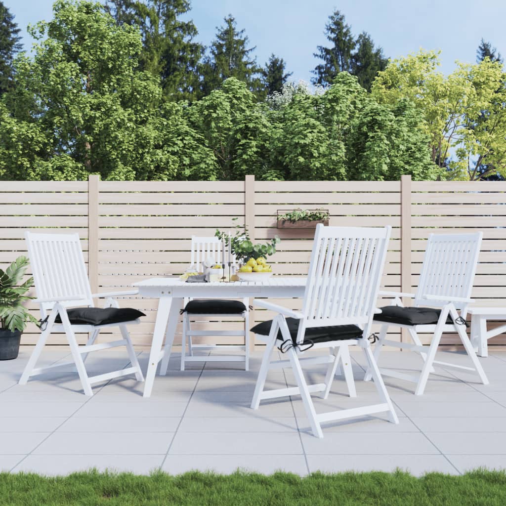 Palletkussens 4 St 50X50X7 Cm Oxford Stof Zwart