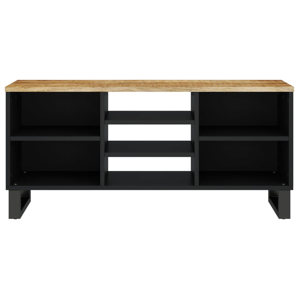 Tv-Meubel 100X33X46 Cm Massief Mangohout En Bewerkt Hout