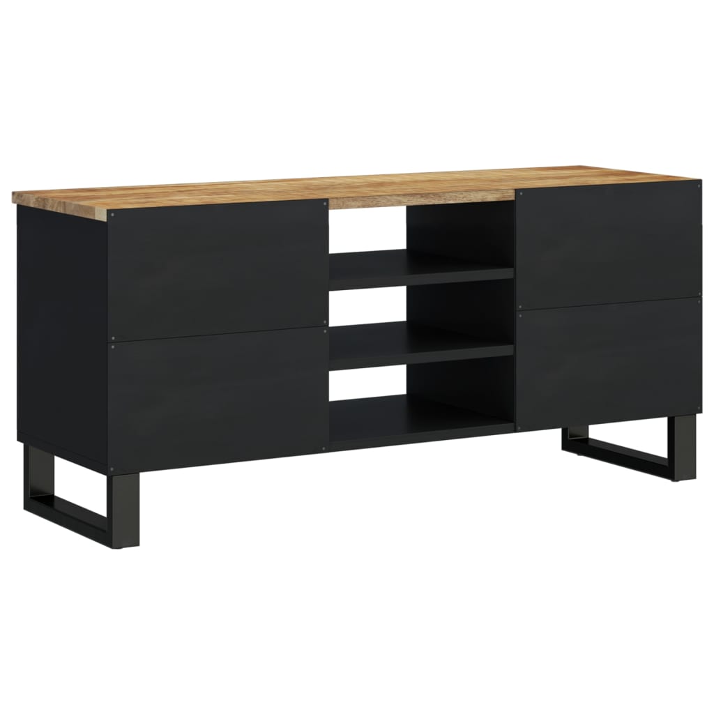 Tv-Meubel 100X33X46 Cm Massief Mangohout En Bewerkt Hout