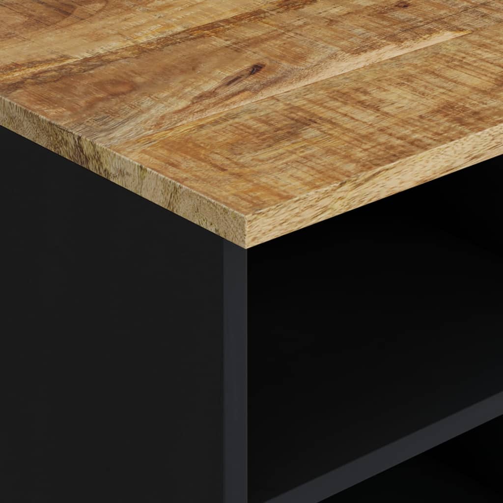Tv-Meubel 100X33X46 Cm Massief Mangohout En Bewerkt Hout