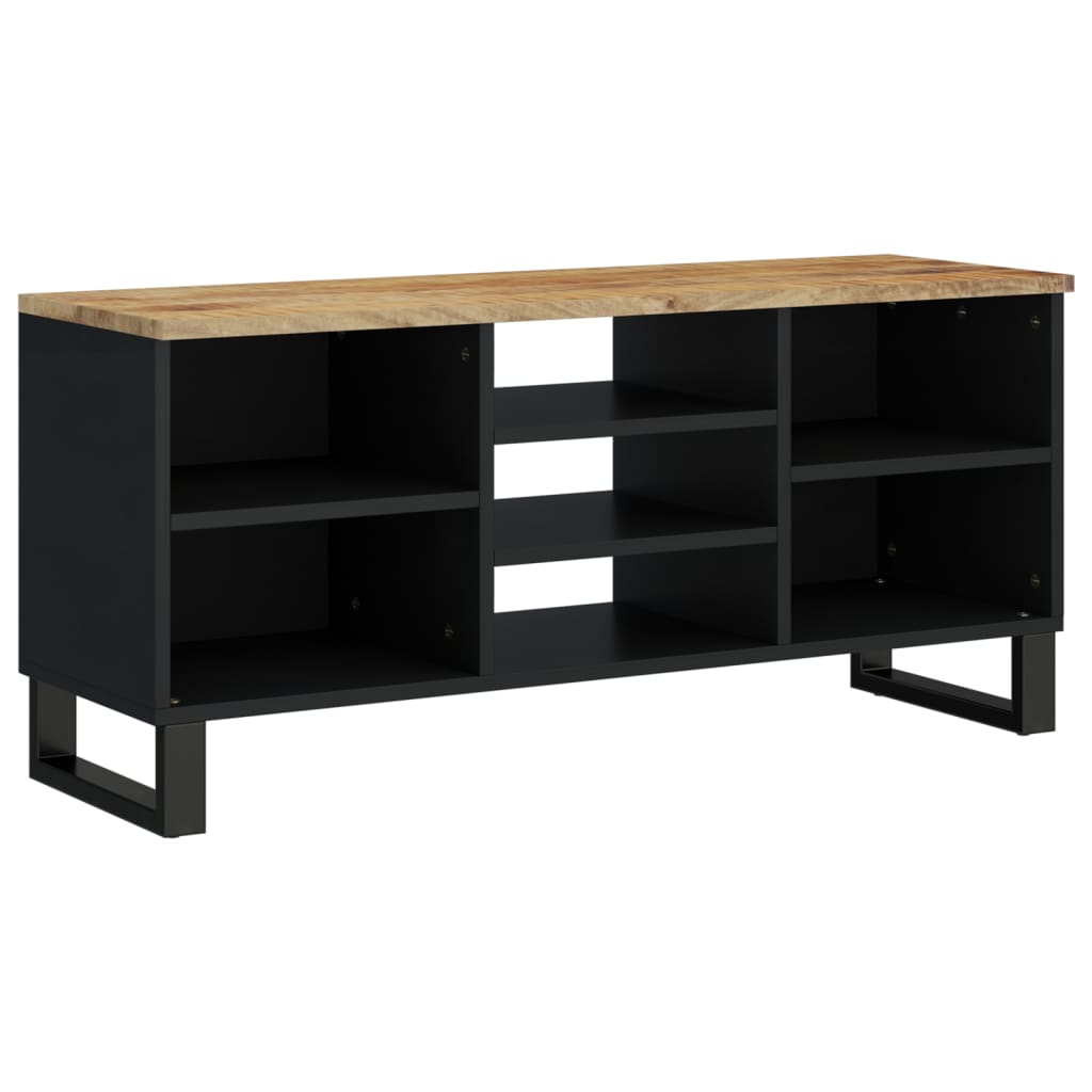 Tv-Meubel 100X33X46 Cm Massief Mangohout En Bewerkt Hout