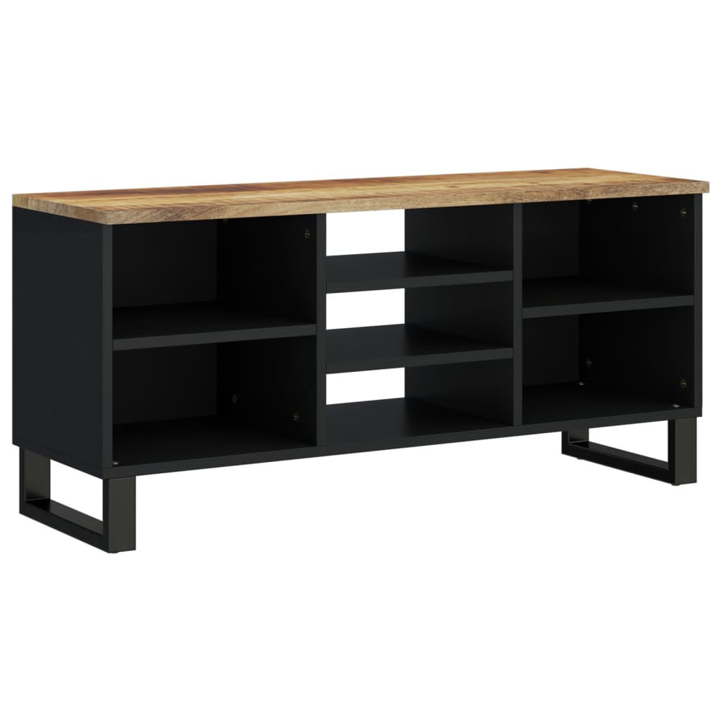 Tv-Meubel 100X33X46 Cm Massief Mangohout En Bewerkt Hout