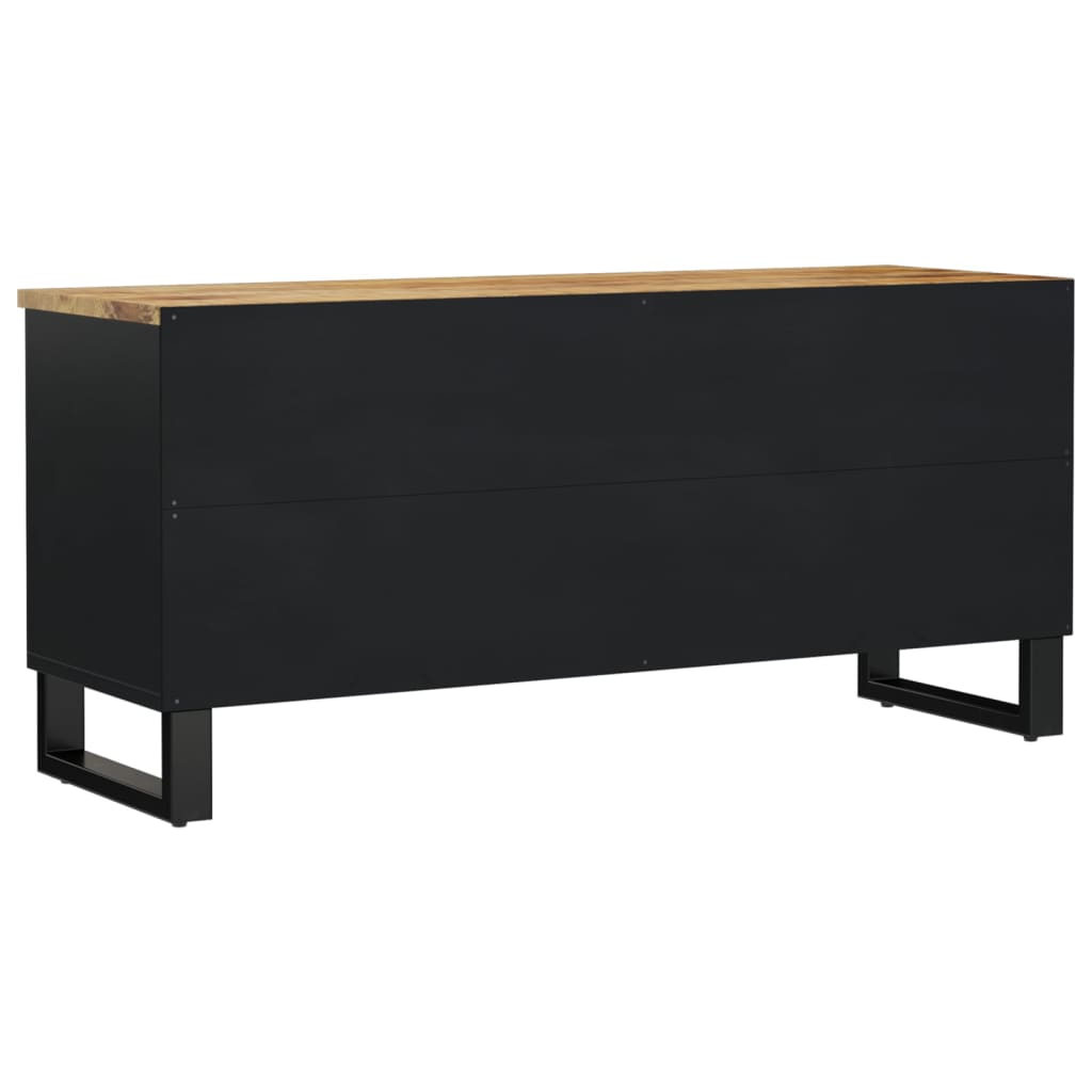 Tv-Meubel 100X33X46 Cm Massief Mangohout En Bewerkt Hout