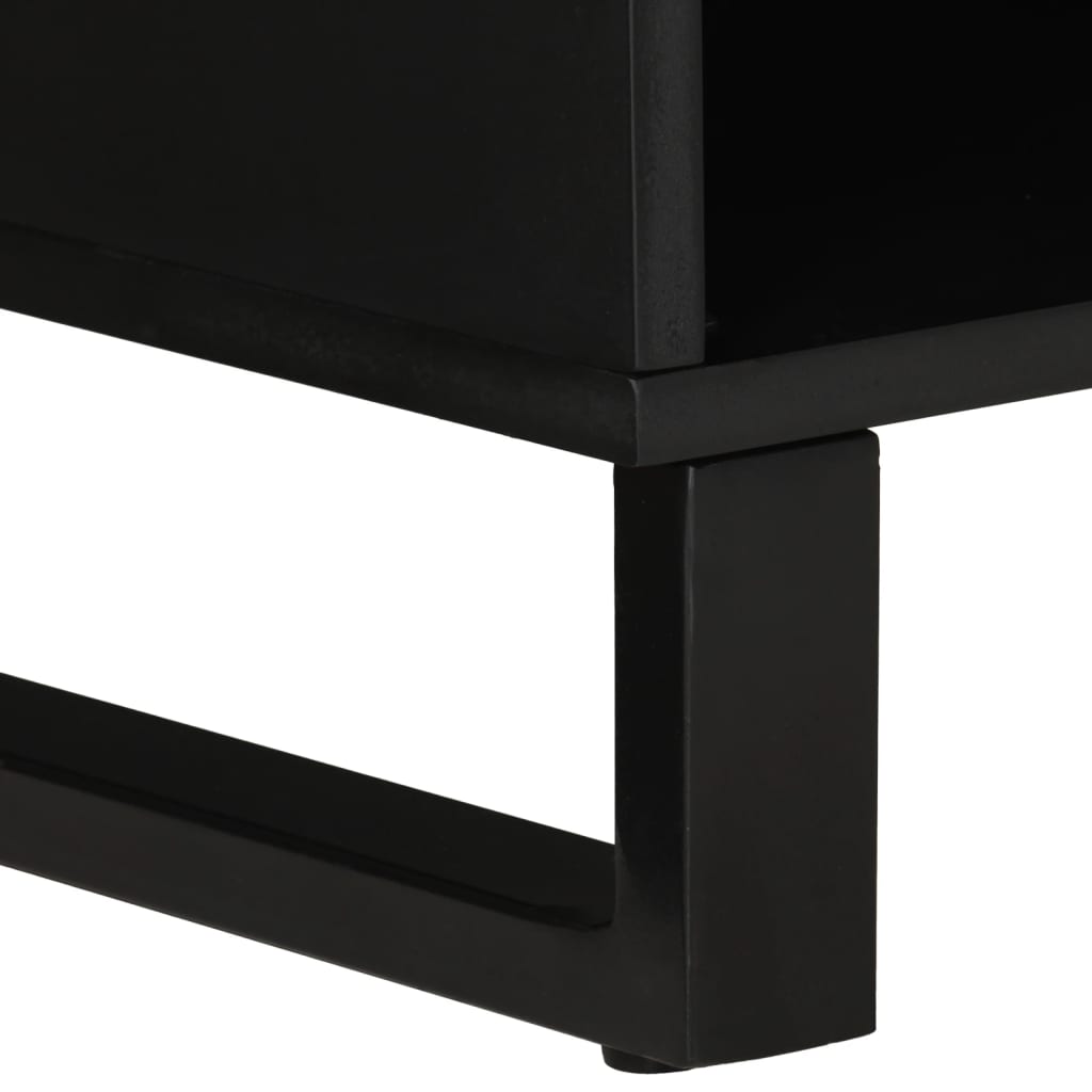 Tv-Meubel 100X33X46 Cm Massief Mangohout En Bewerkt Hout