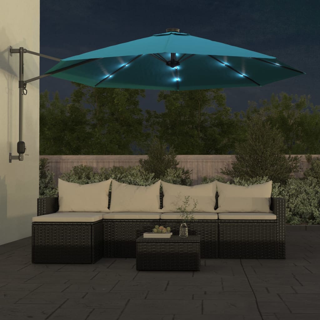 Wandparasol Met Leds 290 Cm Zee