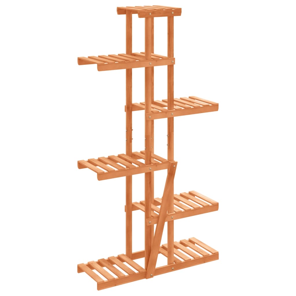 Plantenstandaard 75X25X40,5 Cm Massief Vurenhout Lichtbruin