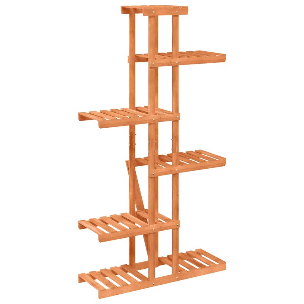 Plantenstandaard 75X25X40,5 Cm Massief Vurenhout Lichtbruin
