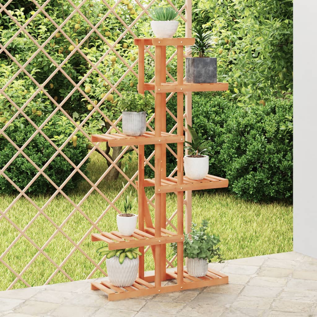 Plantenstandaard 75X25X40,5 Cm Massief Vurenhout Lichtbruin