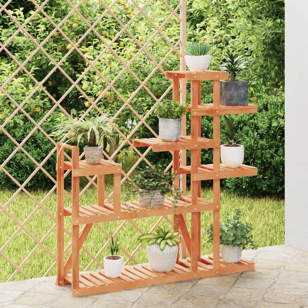 Plantenstandaard 75X25X40,5 Cm Massief Vurenhout Lichtbruin
