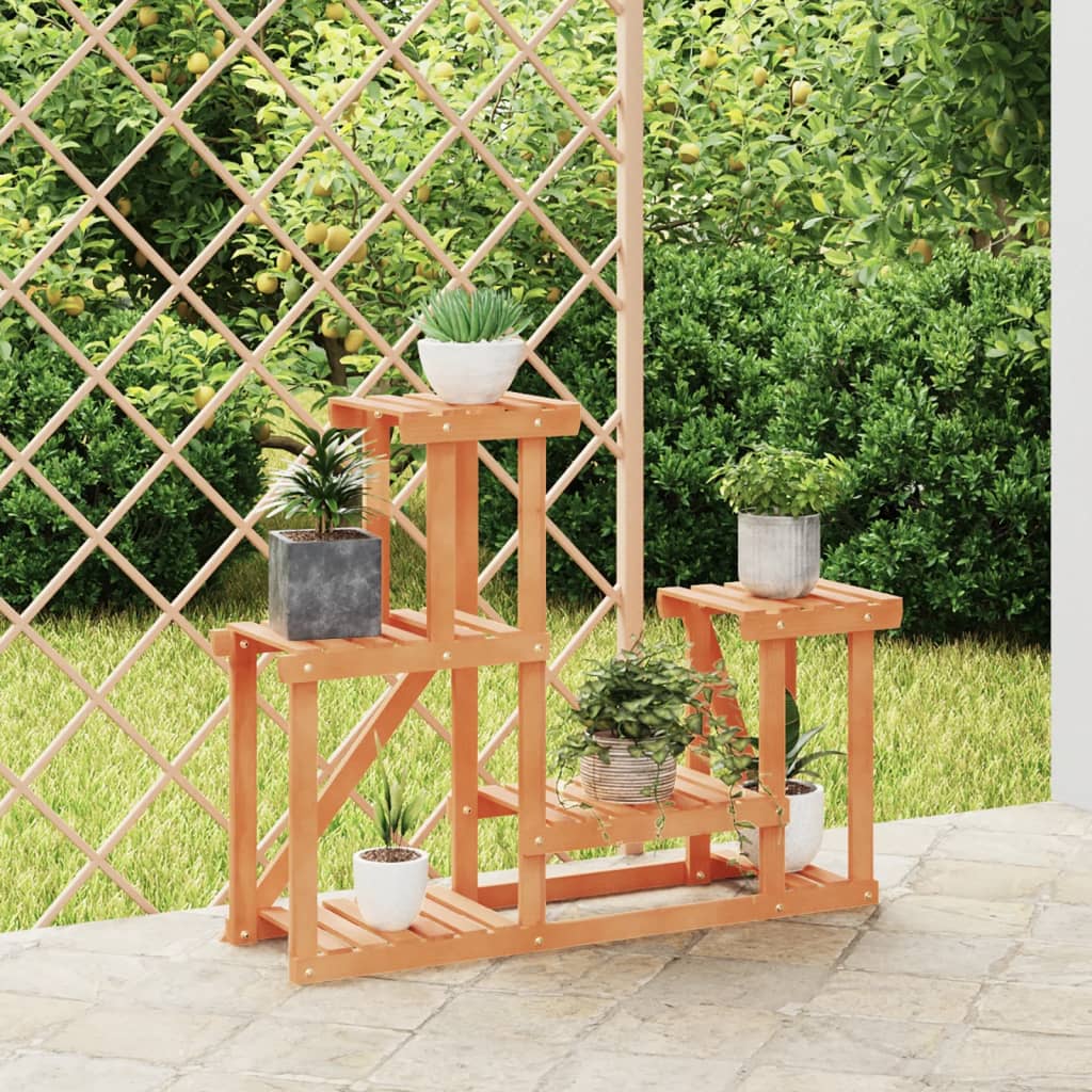 Plantenstandaard 75X25X40,5 Cm Massief Vurenhout Lichtbruin