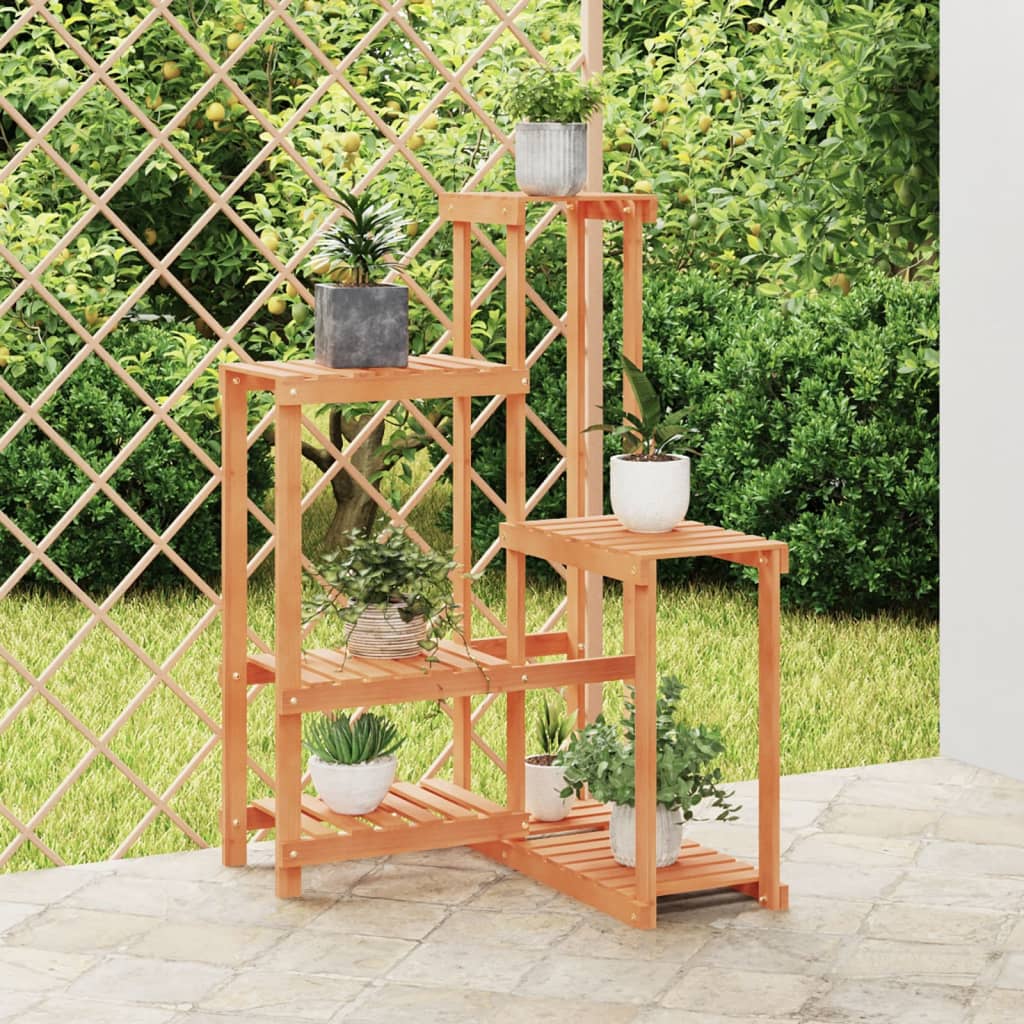 Plantenstandaard 75X25X40,5 Cm Massief Vurenhout Lichtbruin