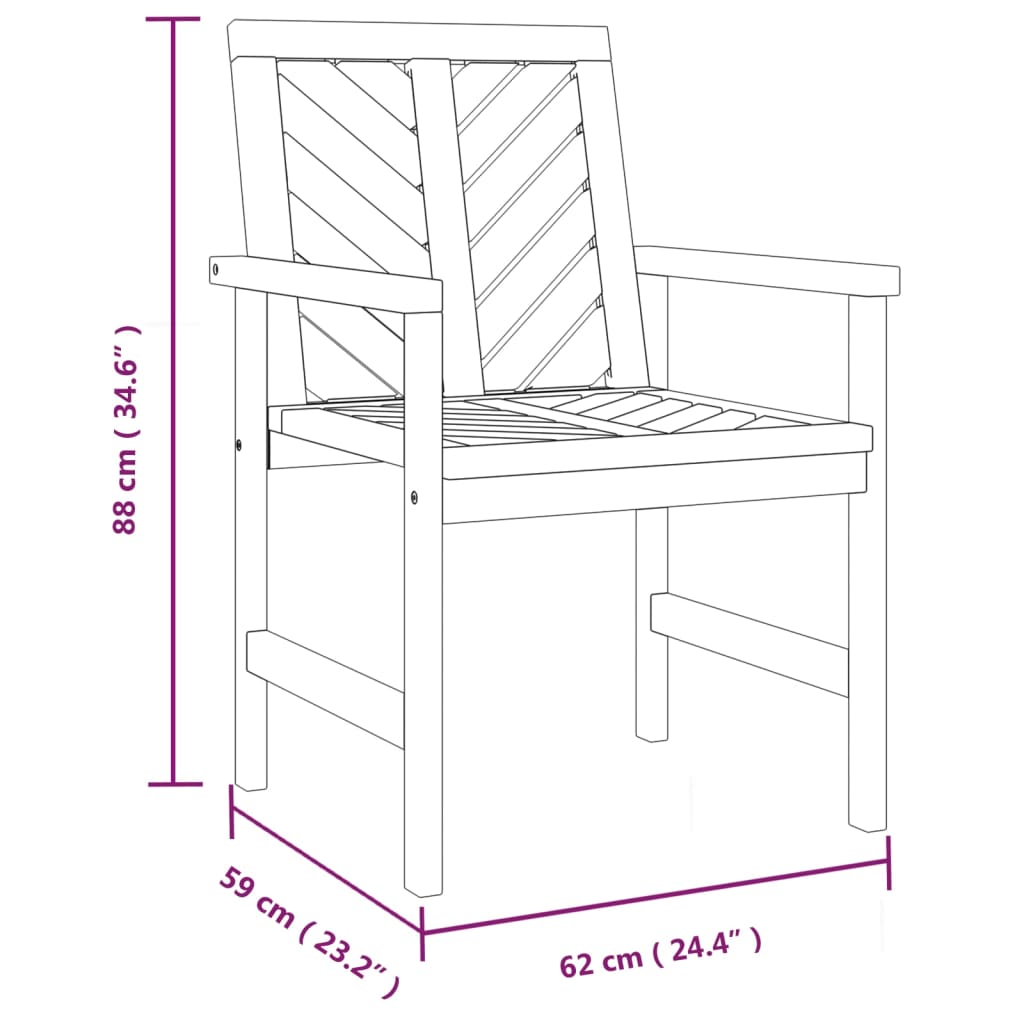 Tuinstoelen Massief Acaciahout