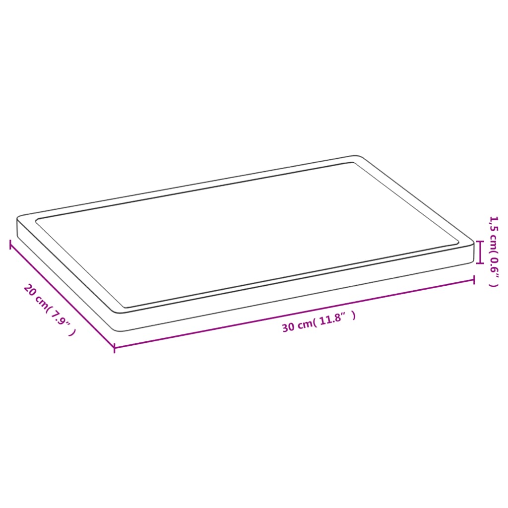 Snijplank 30X20X1,5 Cm Bamboe