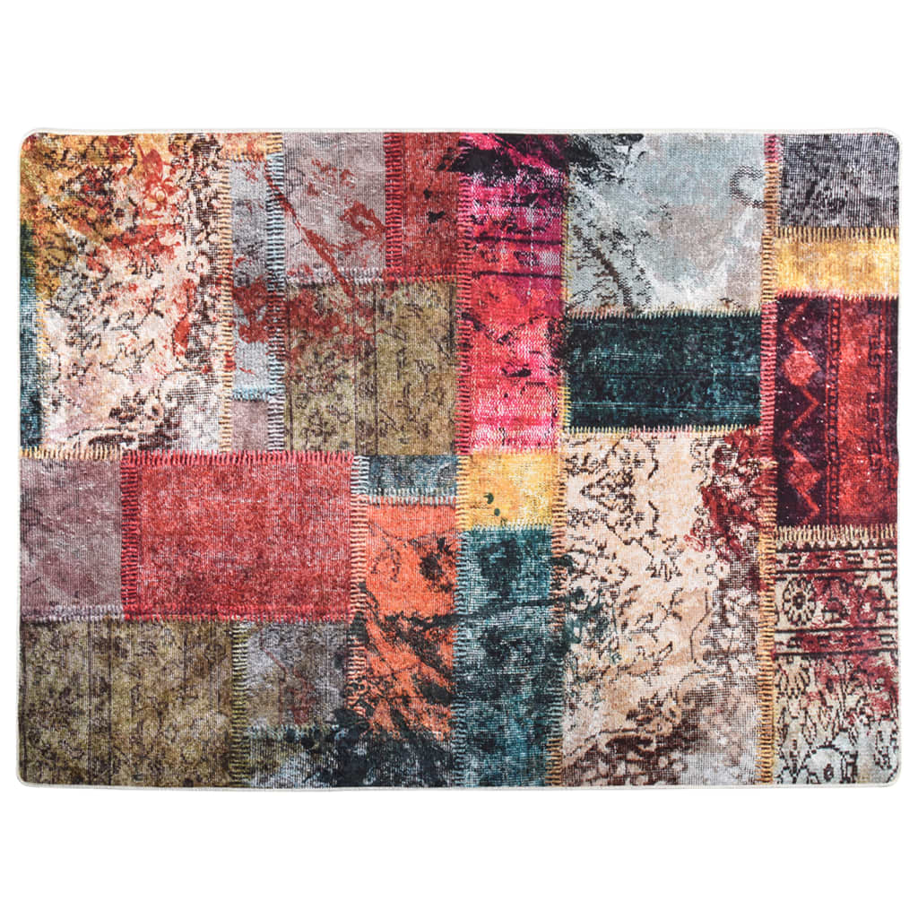 Vloerkleed Wasbaar Anti-Slip Meerkleurig Patchwork