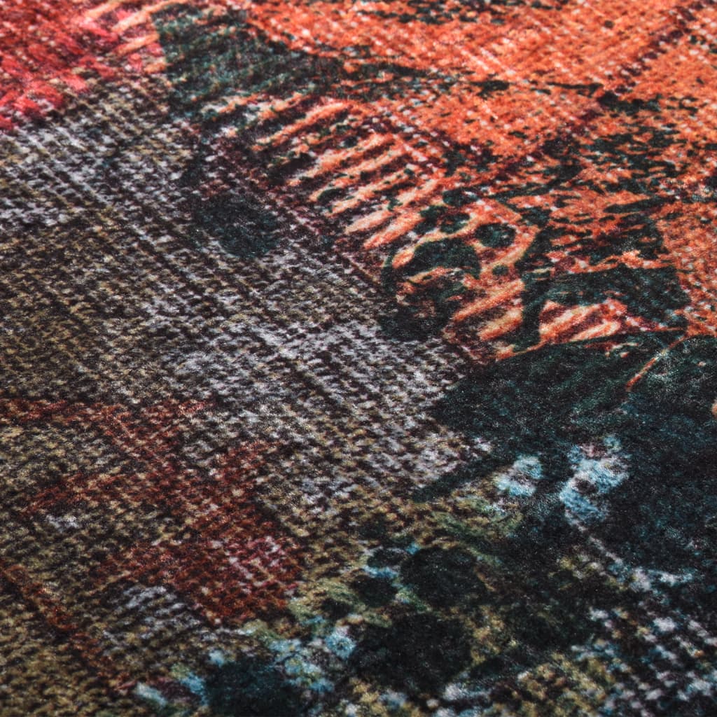 Vloerkleed Wasbaar Anti-Slip Meerkleurig Patchwork