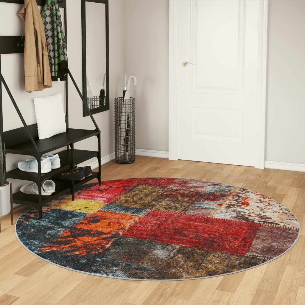 Vloerkleed Wasbaar Anti-Slip Meerkleurig Patchwork