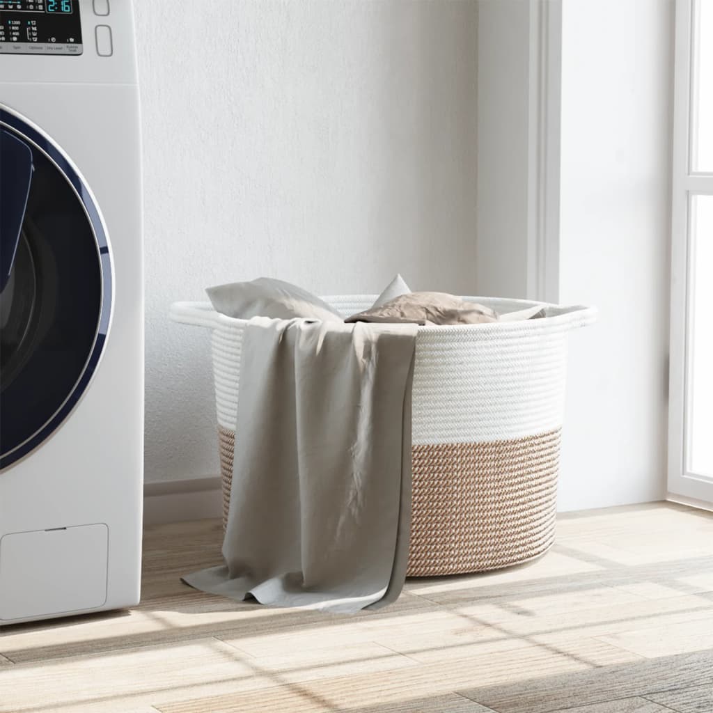 Wasmand Ø Katoen En Wit