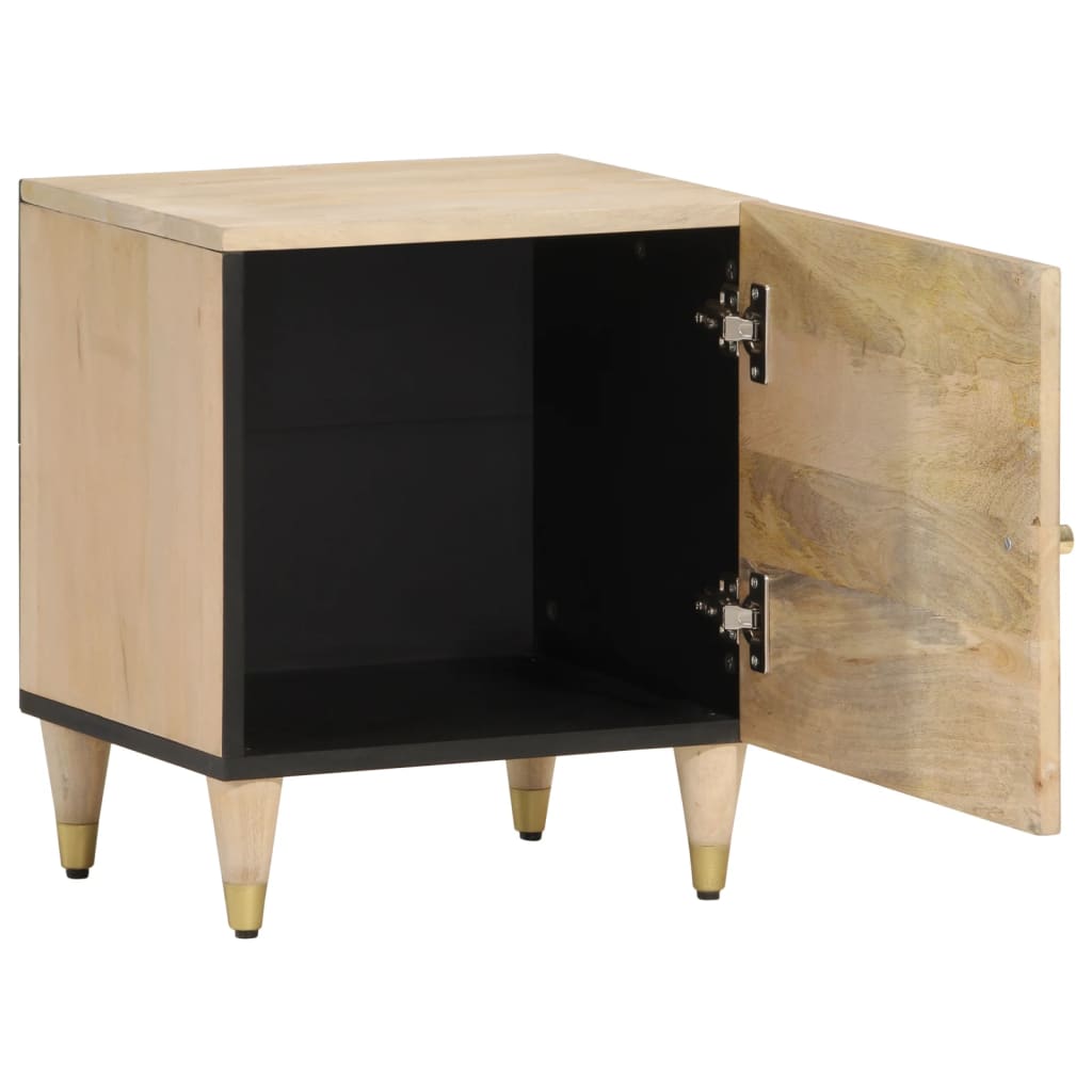 Nachtkastjes 2 St 40X33X46 Cm Massief Mangohout