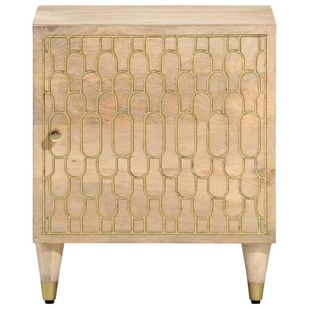 Nachtkastjes 2 St 40X33X46 Cm Massief Mangohout