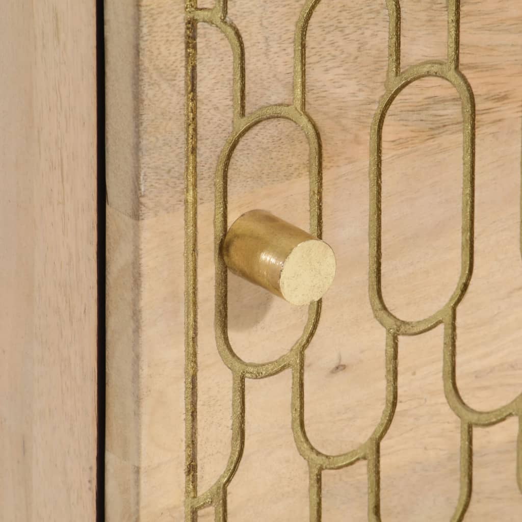Nachtkastjes 2 St 40X33X46 Cm Massief Mangohout